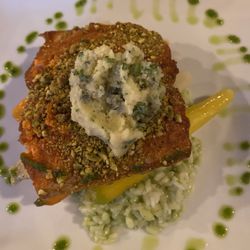 Murdock's On the Green - Pistachio crusted salmon