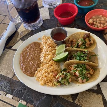 El Manantial - Three Tacos - yum - Mexican Near Me - Amarillo, Texas