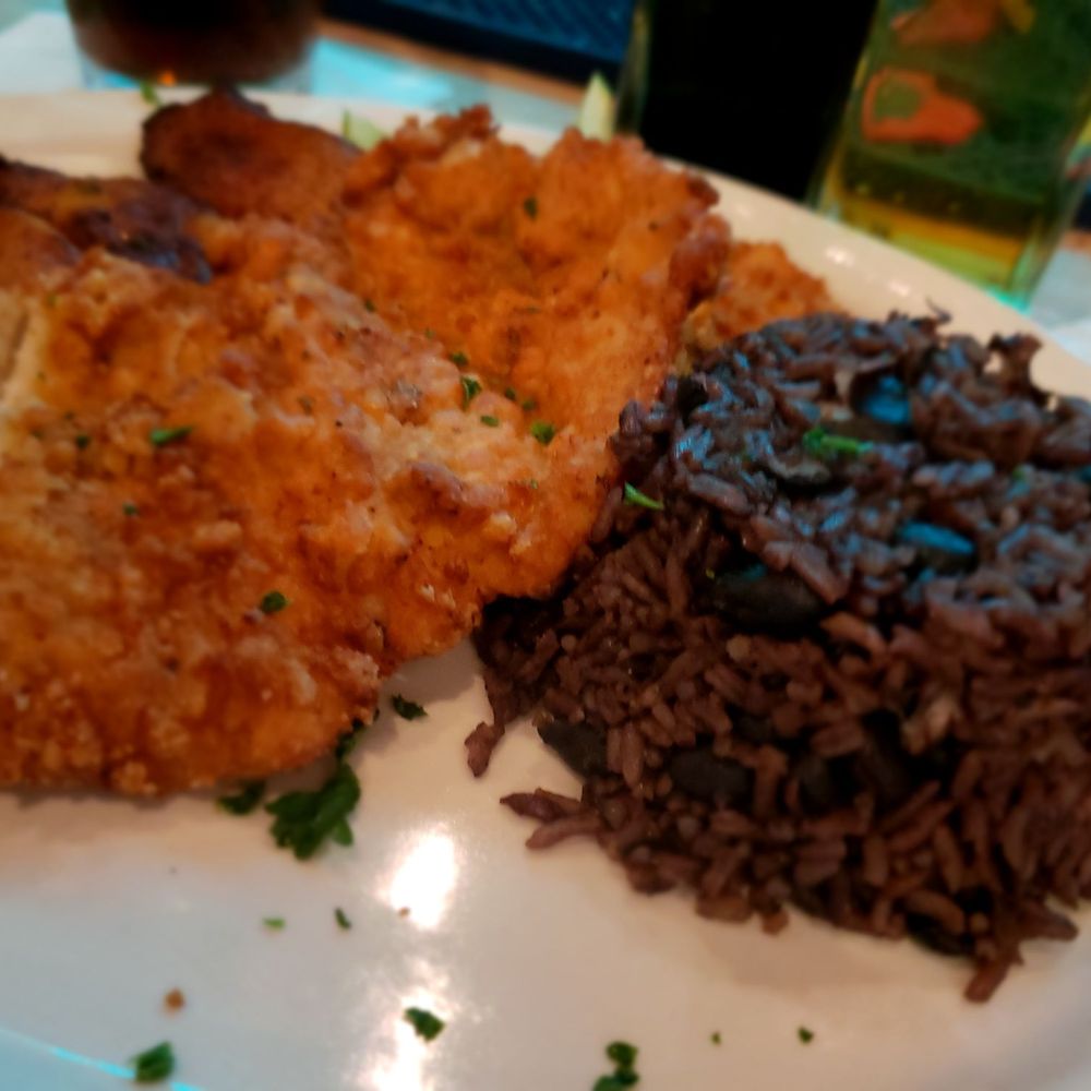 Bella Cuba - Pollo a la plancha with moros & maduros, my usual - Cuban Near Me - Miami Beach, Florida