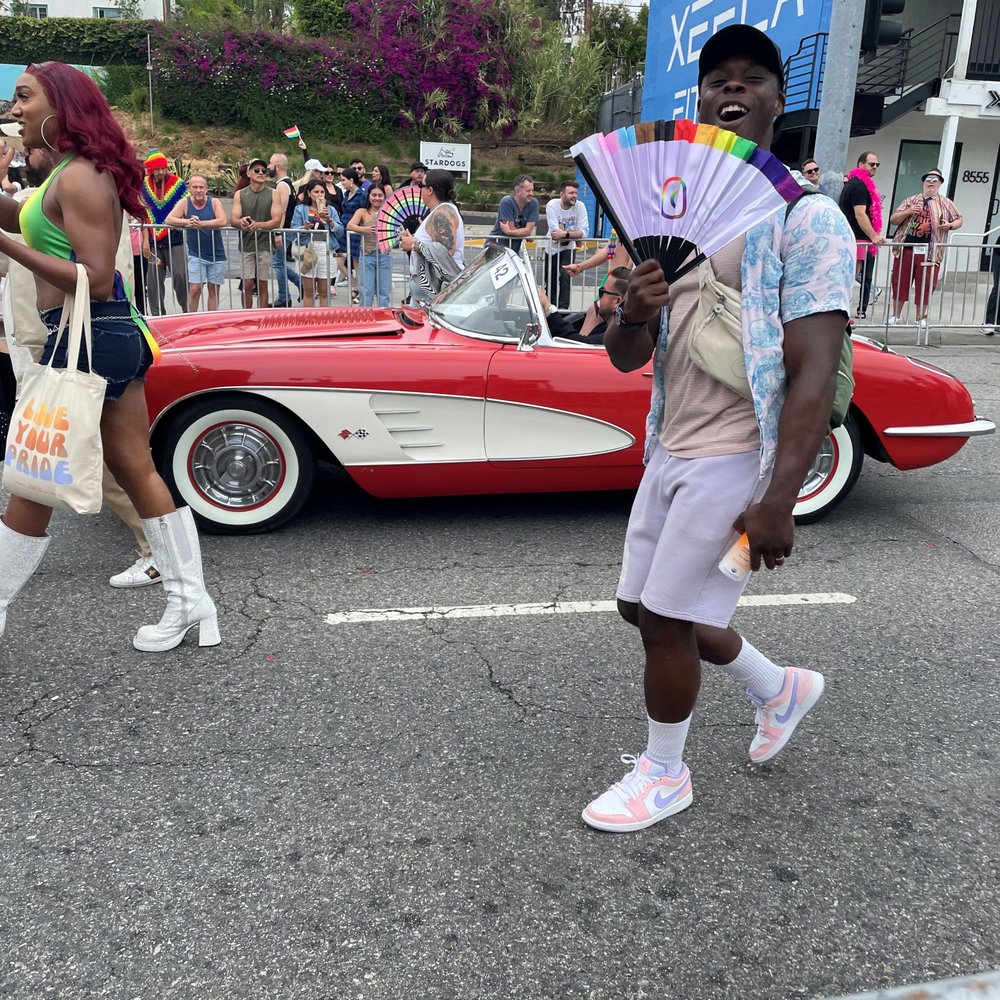 WeHo Pride - Cool car and a cutie. - Festivals Near Me WeHo Pride - Cool car and a cutie. - Festivals Near Me