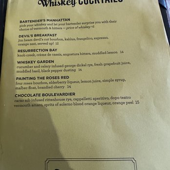 Spenard Roadhouse - Cocktail menu - New American Near Me - Anchorage, Alaska Spenard Roadhouse - Cocktail menu - New American Near Me - Anchorage, Alaska