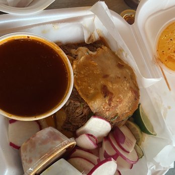 Mr.Birria - Trio plate with mulita, quesa taco, and regular birria taco - Tacos Near Me - Santee, California Mr.Birria - Trio plate with mulita, quesa taco, and regular birria taco - Tacos Near Me - Santee, California