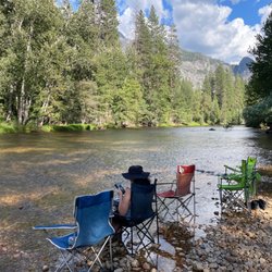 Housekeeping Camp - Chilling next to the river from the campsite