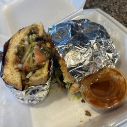 Tacos El Toro - Carne Asada Torta, super tasty!