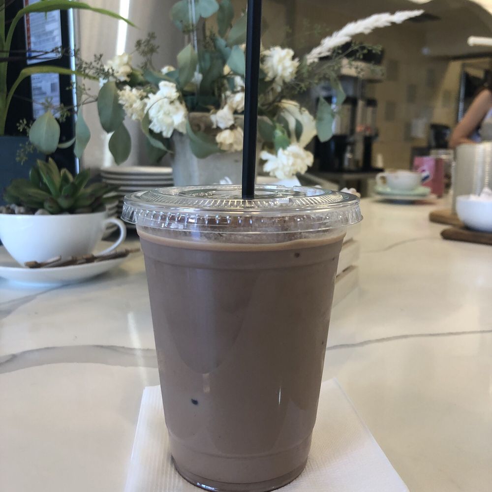 Flat White Coffee - Ice mocha! Made by Coffee Code's Angie. - Cafes Near Me - Cypress, California Flat White Coffee - Ice mocha! Made by Coffee Code's Angie. - Cafes Near Me - Cypress, California