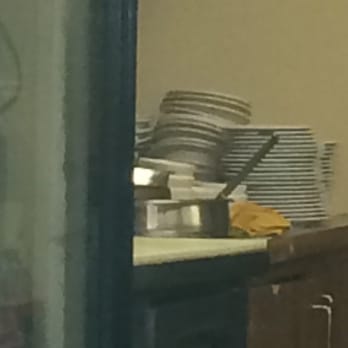 Jack's Restaurant & Bakery - Dirty cloth next to uncovered gravy pot - American Near Me - Bishop, California