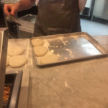 Pizza Barbone - Prepping the pizzas - Pizza Near Me - Hyannis, Massachusetts