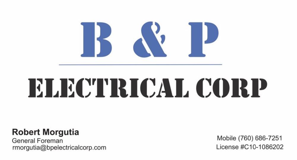 Slide of B&P Electrical Corporation