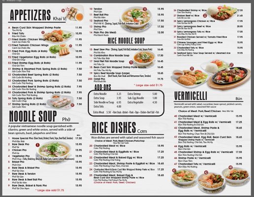 Menu photo 4 K5 Pho & Rolls Los Angeles, CA Menu photo 4 K5 Pho & Rolls Los Angeles, CA