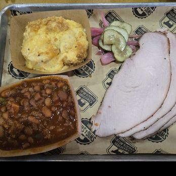 Swig & Swine - Smoked turkey, Mac n cheese and beans with brisket - Desserts Near Me - Summerville, South Carolina