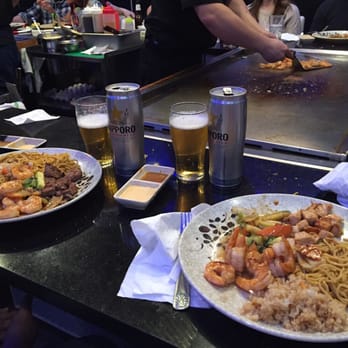 Lin's Hibachi - The final product. Chicken, shrimp, fried rice and noodles. - Japanese Near Me - Havre De Grace, Maryland