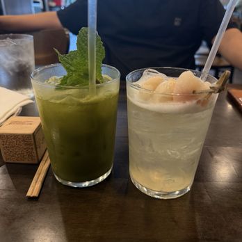 Okiboru Tsukemen & Ramen - Matcha & Lychee drink - Ramen Near Me - Sandy Springs, Georgia Okiboru Tsukemen & Ramen - Matcha & Lychee drink - Ramen Near Me - Sandy Springs, Georgia