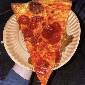 Scarr's Pizza - Pepperoni Slice topped with hot honey ($4.75) - Pizza Near Me - New York, New York Scarr's Pizza - Pepperoni Slice topped with hot honey ($4.75) - Pizza Near Me - New York, New York