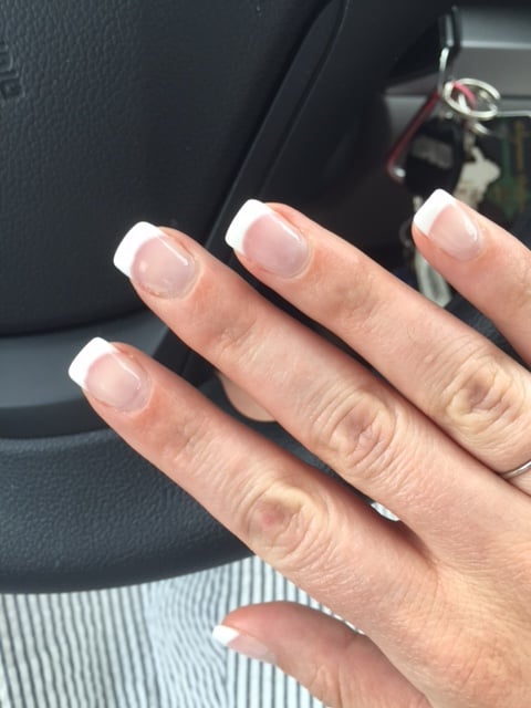 Dior Nails - thick line, square shape. can't see the bubbles in the pic (too hard to capture). Pic taken ~2wks after manicure so nails MUCH Longer - Nail Salons Near Me - Flemington, New Jersey Dior Nails - thick line, square shape. can't see the bubbles in the pic (too hard to capture). Pic taken ~2wks after manicure so nails MUCH Longer - Nail Salons Near Me - Flemington, New Jersey