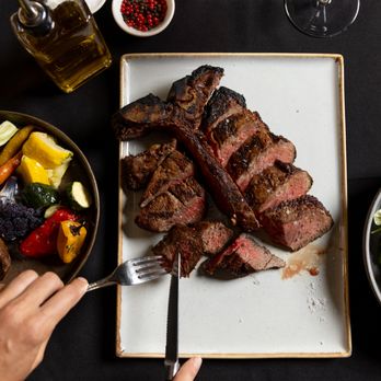 Moda Steak . Tapas. Seasons - 1KG FIORENTINA T-BONE (FOR 2) GF 

The best of Sirloin and Tenderloin - Tapas/Small Plates Near Me - Petrie Terrace, QLD