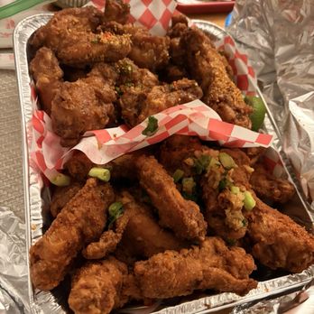 Mama Hieu's  - 48 wings half fish sauce / half spicy garlic butter - Vietnamese Near Me - Westminster , California