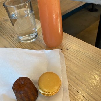 Bakery Lorraine - Canele Honey Macaron  Grapefruit Juice mimosa - Bakeries Near Me - San Antonio, Texas