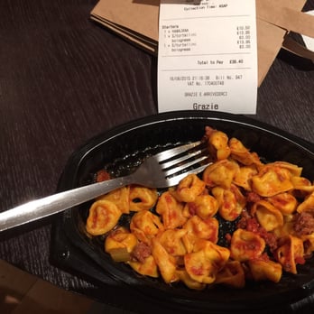 Cacciari's - Tortellini Bolognese with bill - Italian Near Me - London, XGL Cacciari's - Tortellini Bolognese with bill - Italian Near Me - London, XGL