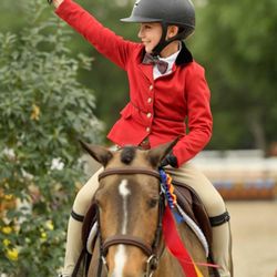 Brawley Farms - Lucas Brawley winning Champion in the Children's Ponies at the Pin Oak Charity Horse Shows.