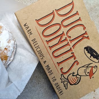 Duck Donuts - Cute box - the lid comes off if you want 2 little trays for your donuts! - Donuts Near Me - State College, Pennsylvania Duck Donuts - Cute box - the lid comes off if you want 2 little trays for your donuts! - Donuts Near Me - State College, Pennsylvania