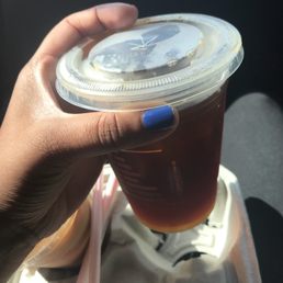 Black iced coffee