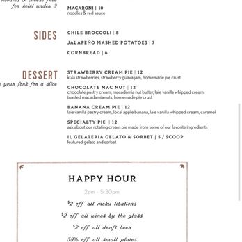 Moku Kitchen - Cocktail Bars Near Me - Honolulu, Hawaii
