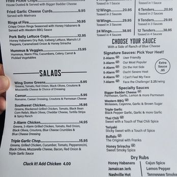 Wing Dome - Menu - American Near Me - Seattle, Washington