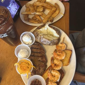 Texas Roadhouse - Grilled Ribeye* 12oz & Grilled Shrimp - Steakhouses Near Me - Indianapolis, Indiana Texas Roadhouse - Grilled Ribeye* 12oz & Grilled Shrimp - Steakhouses Near Me - Indianapolis, Indiana