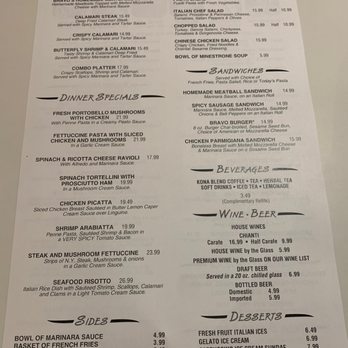 Bravo Restaurant - 9/6/22- Menu 2 - Italian Near Me - Aiea, Hawaii Bravo Restaurant - 9/6/22- Menu 2 - Italian Near Me - Aiea, Hawaii