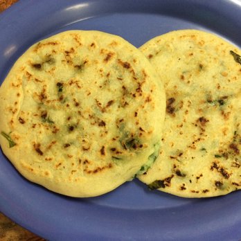 Salsabor Restaurant - Spinach and cheese pupusas! - Salvadoran Near Me - Los Angeles, California