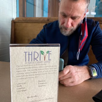 Thrive Diner - Petey and the soda  menu. - Vegan Near Me - Pittsfield, Massachusetts