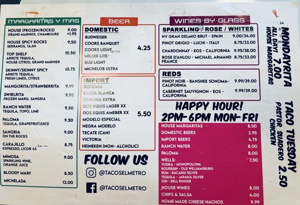 Menu photo 2 Tacos El Metro Dallas, TX Menu photo 2 Tacos El Metro Dallas, TX