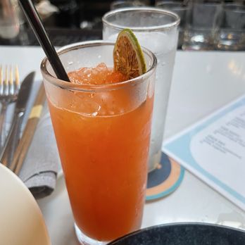 Velvet Belly - "Healthy Kick" from the bar menu. Delicious and full of ginger - Seafood Near Me - Rochester, New York Velvet Belly - "Healthy Kick" from the bar menu. Delicious and full of ginger - Seafood Near Me - Rochester, New York