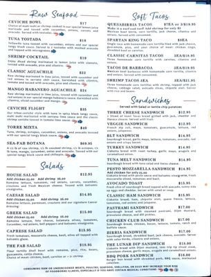 Menu photo 1 The FAB San Jose, CA Menu photo 1 The FAB San Jose, CA