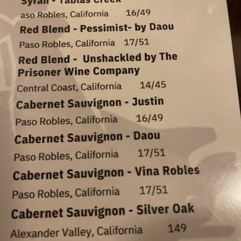 Newhall Refinery - Wine choices - New American Near Me - Santa Clarita, California