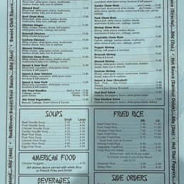 Menu back