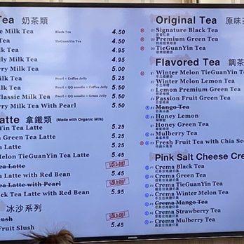 TP Tea - Menu as of March 25th, 2021! - Bubble Tea Near Me - Seattle, Washington