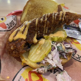 Dave's Hot Chicken - Single Slider medium spice level - Chicken Shop Near Me - Beaverton, Oregon Dave's Hot Chicken - Single Slider medium spice level - Chicken Shop Near Me - Beaverton, Oregon