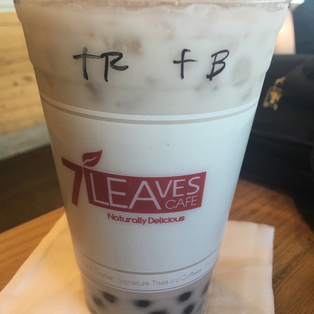 7 Leaves Cafe - Taro w/ boba!!! - Coffee & Tea Near Me - Cypress, California