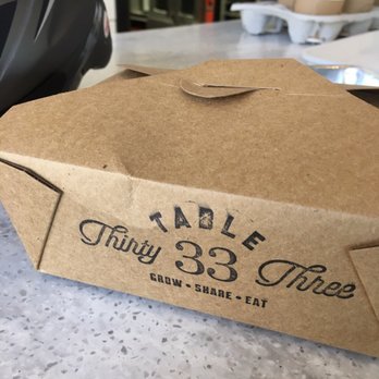 Table 33 - Carry out box - Breakfast & Brunch Near Me - Dayton, Ohio