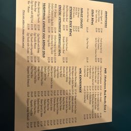 Menu Menu