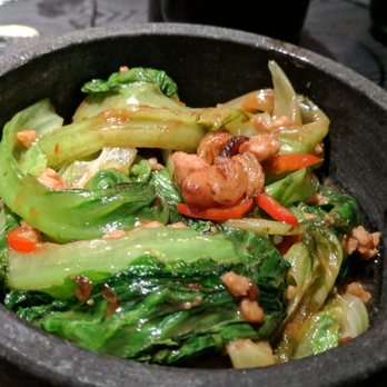 Dim Sum Library - Lettuce with Shrimp Paste in Stone Bowl - Dim Sum Near Me - Hong Kong, HK Dim Sum Library - Lettuce with Shrimp Paste in Stone Bowl - Dim Sum Near Me - Hong Kong, HK