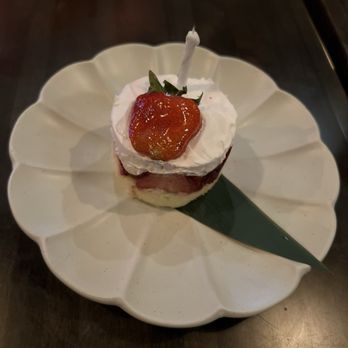 Yezo Thai Isankaya - Birthday cake (complimentary) - Thai Near Me - New York, New York Yezo Thai Isankaya - Birthday cake (complimentary) - Thai Near Me - New York, New York