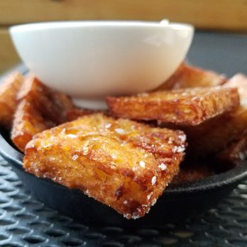 Table, Donkey and Stick - Potato Latkes - Modern European Near Me - Chicago, Illinois Table, Donkey and Stick - Potato Latkes - Modern European Near Me - Chicago, Illinois