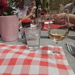 Café du Château - In the back having some wine. Good stuff