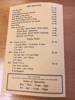 Menu photo 6 Currituck BBQ Barco, NC