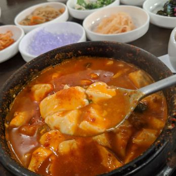 Soy Tofu - Spicy tofu soup with beef - Korean Near Me - La Palma, California