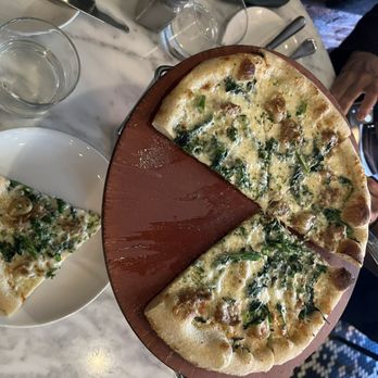 The Crown Tavern - Special Pizza-sausage, broccoli rabe, garlic. - Bars Near Me - Manchester, New Hampshire The Crown Tavern - Special Pizza-sausage, broccoli rabe, garlic. - Bars Near Me - Manchester, New Hampshire