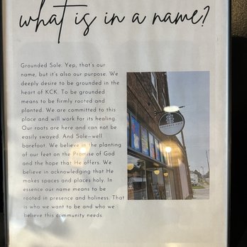 Grounded Sole Coffeehouse - THIS is how you give back, from soul to sole. - Coffee & Tea Near Me - Kansas City, Kansas Grounded Sole Coffeehouse - THIS is how you give back, from soul to sole. - Coffee & Tea Near Me - Kansas City, Kansas