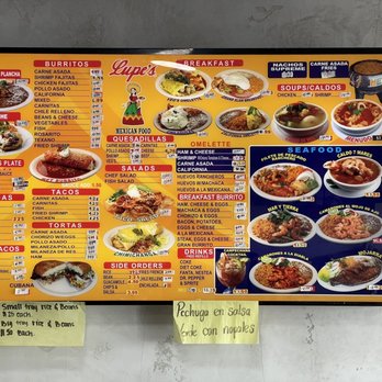 Lupe's Cafe - Menu - 03/12/2023 - Mexican Near Me - Poway, California Lupe's Cafe - Menu - 03/12/2023 - Mexican Near Me - Poway, California